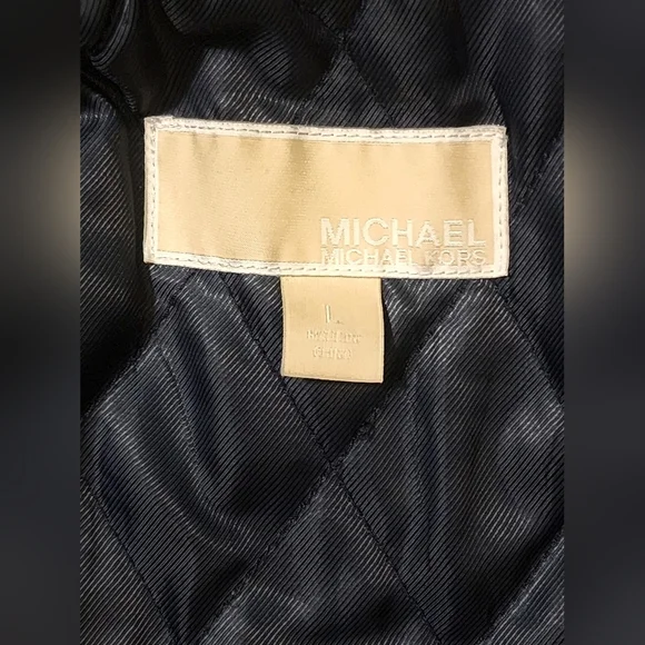 MICHAEL Michael Kors Wool Blend Military Field Lined Insulated Black Coa… - Picture 3 of 13